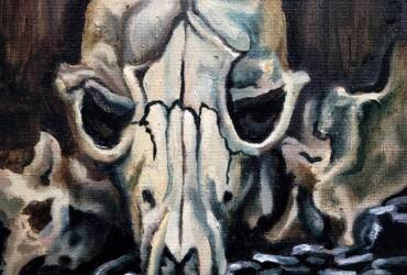 Fox Skull [Still Life] – Oil Painting
