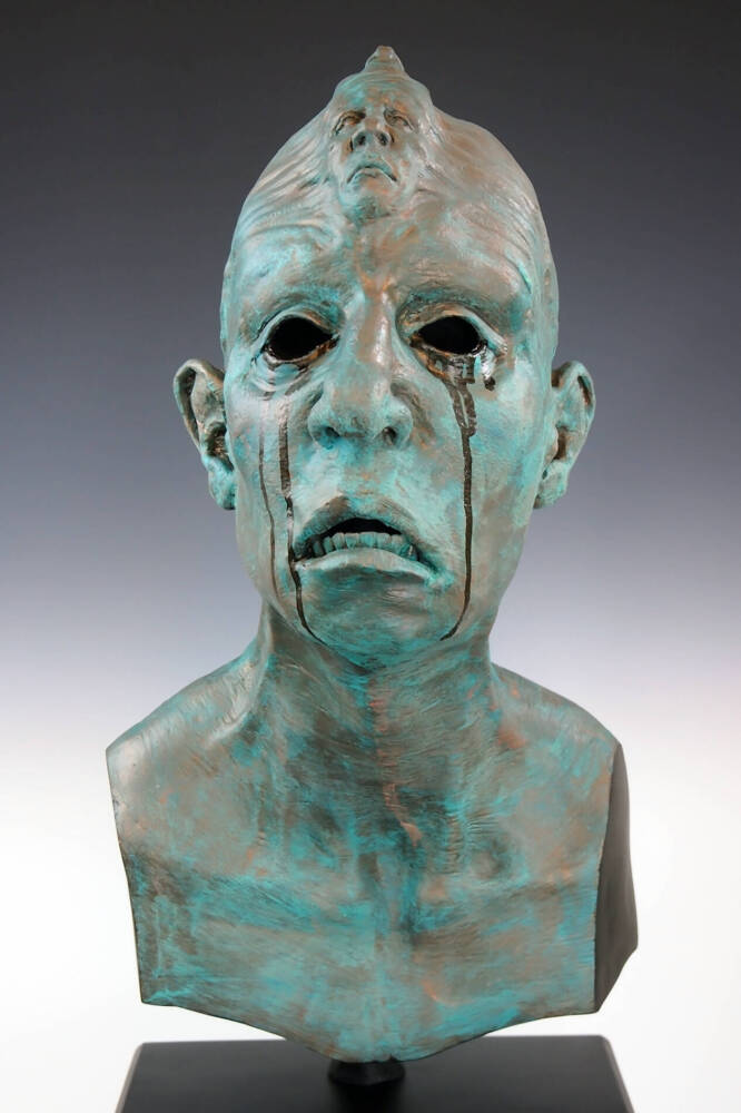 Birth Of Terror 1 By Jesse Berlin Dark Sculpture For Sale Direct From